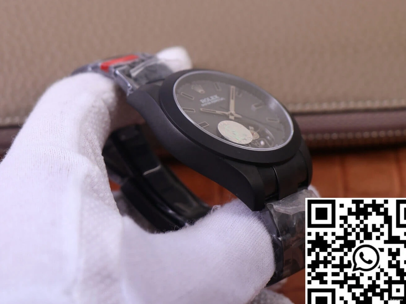 Base 1191 Factory JB Design Replica LNT01HS-001 Label watch Milgauss 116400 Black Durable case Rolex Noir 0822